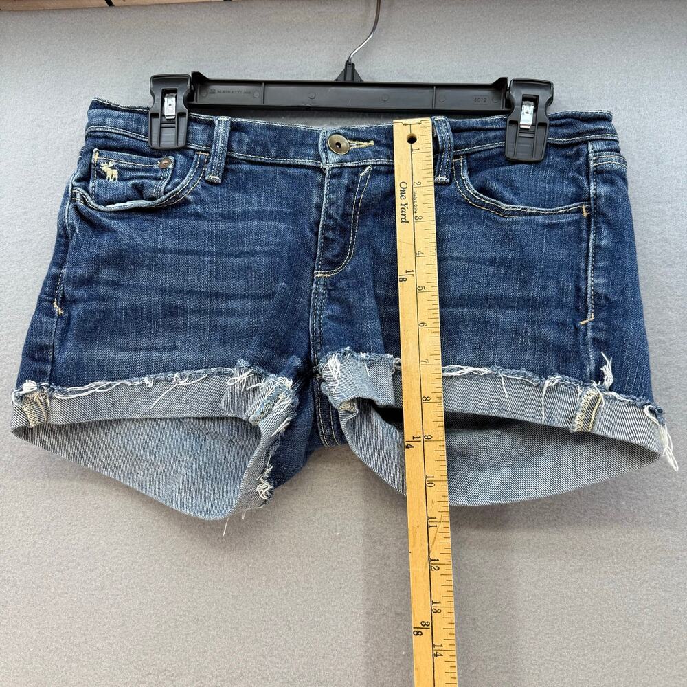 Abercrombie & Fitch Shorts Women's Size 4 Khaki Pocket Flaps Blue Stretch Bundle - Picture 10 of 16